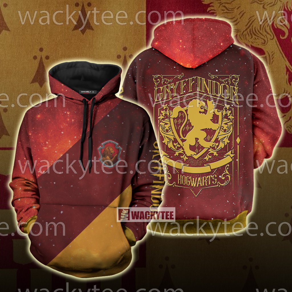 Gryffindor House Hogwarts Harry Potter New Unisex 3D T-shirt Hoodie S