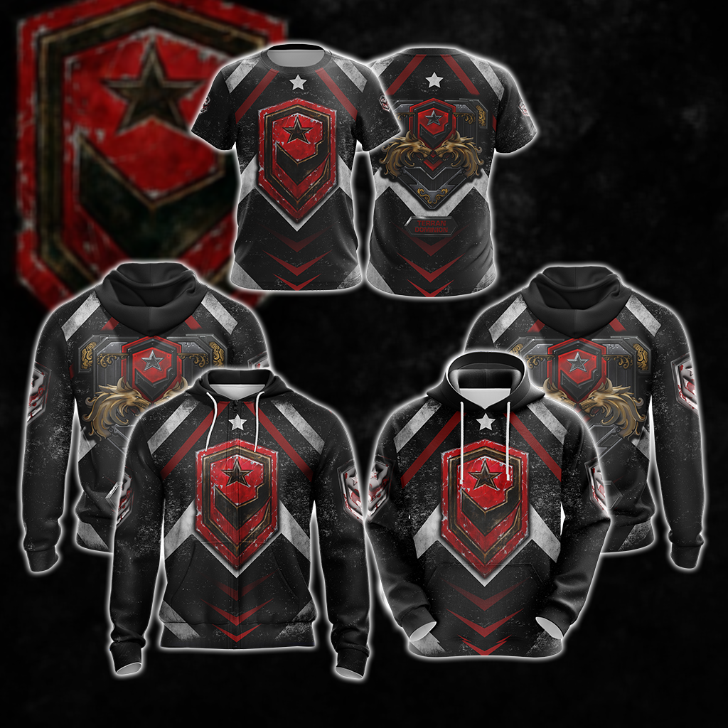 StarCraft - Terran Dominion Unisex Zip Up Hoodie S