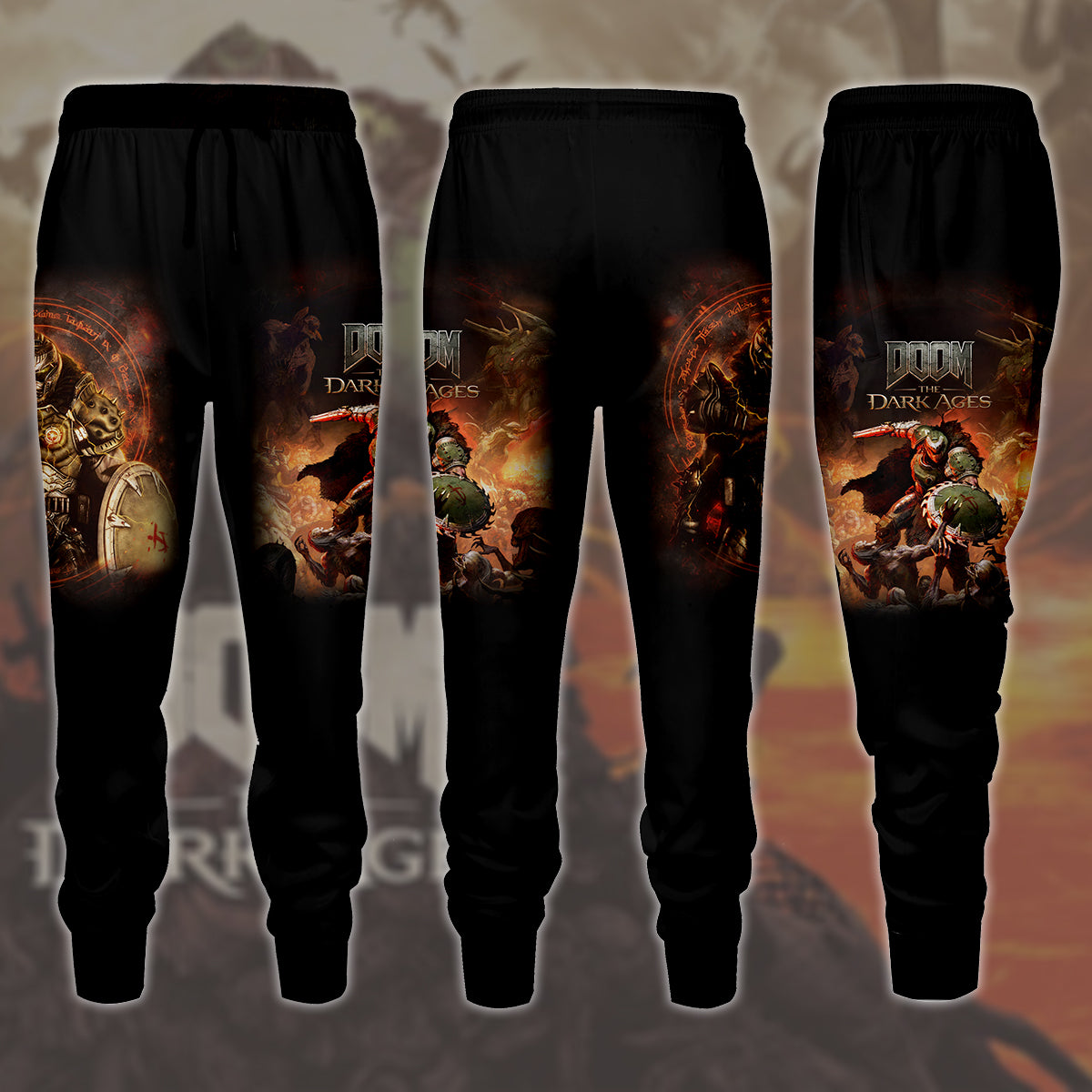 Doom: The Dark Ages Video Game All Over Printed T-shirt Tank Top Zip Hoodie Pullover Hoodie Hawaiian Shirt Beach Shorts Joggers Joggers S