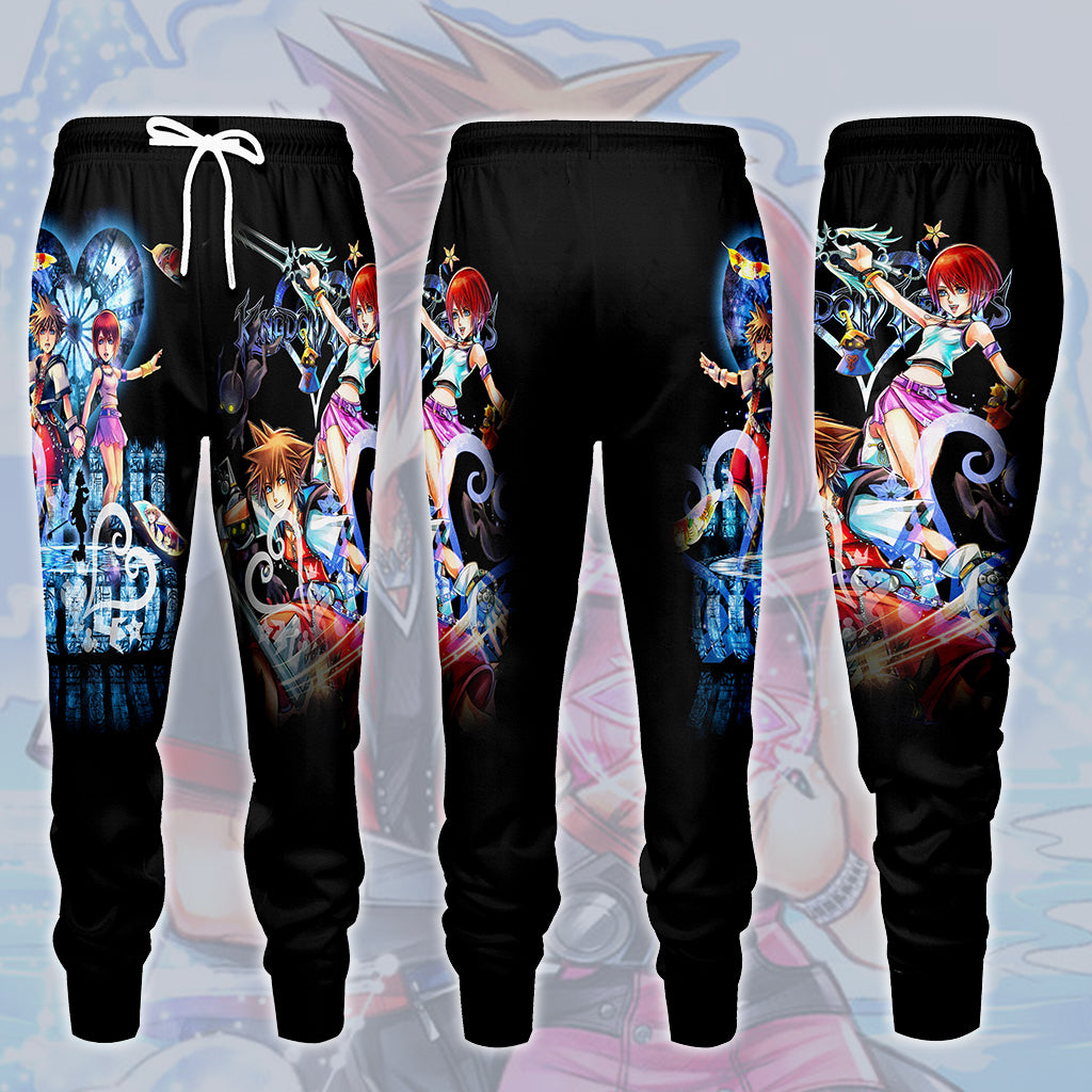 Kingdom Hearts Sora and Kairi Video Game All Over Printed T-shirt Tank Top Zip Hoodie Pullover Hoodie Hawaiian Shirt Beach Shorts Joggers Joggers S