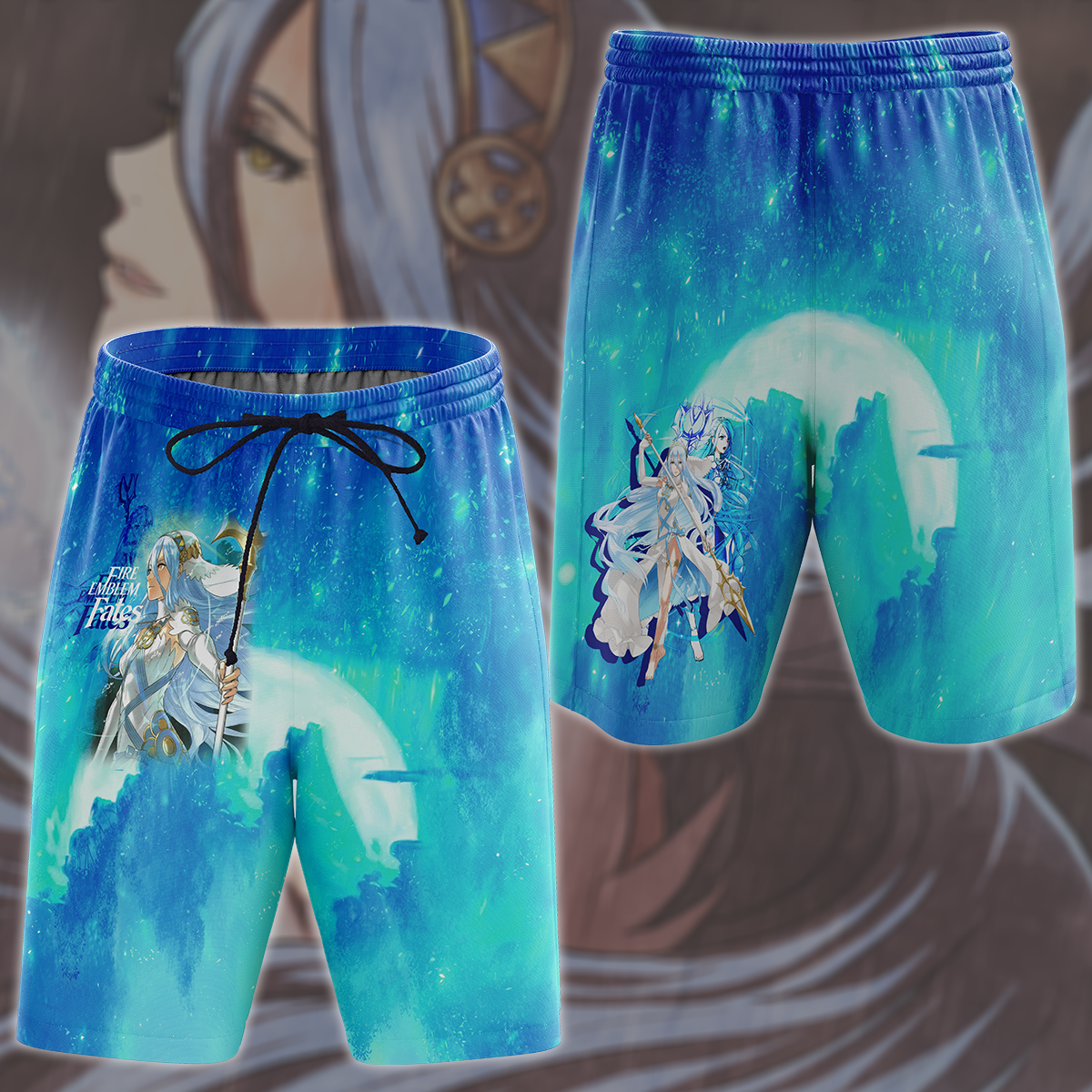 Fire Emblem Fates Video Game All Over Printed T-shirt Tank Top Zip Hoodie Pullover Hoodie Hawaiian Shirt Beach Shorts Joggers Beach Shorts S
