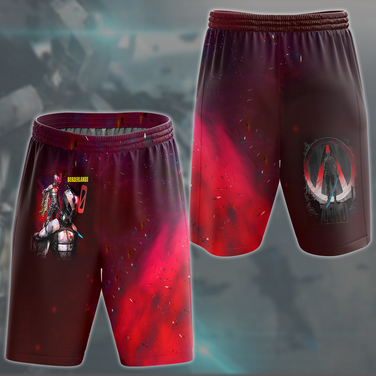 Borderlands Zero Video Game All Over Printed T-shirt Tank Top Zip Hoodie Pullover Hoodie Hawaiian Shirt Beach Shorts Joggers Beach Shorts S