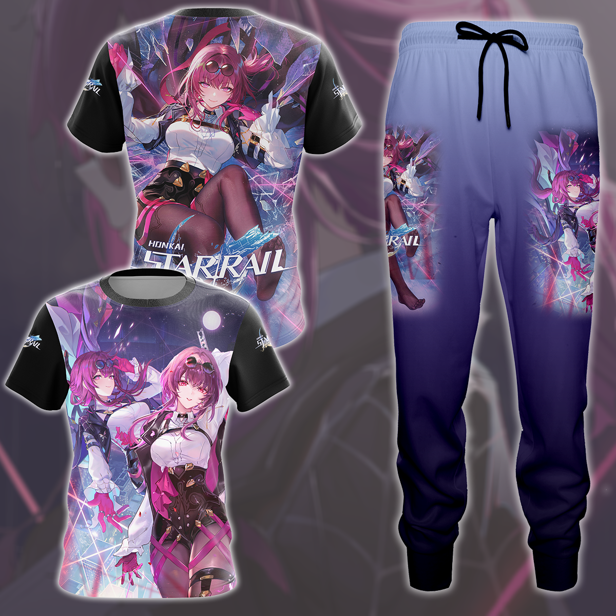 Honkai: Star Rail Kafka Video Game All Over Printed T-shirt Tank Top Zip Hoodie Pullover Hoodie Hawaiian Shirt Beach Shorts Joggers
