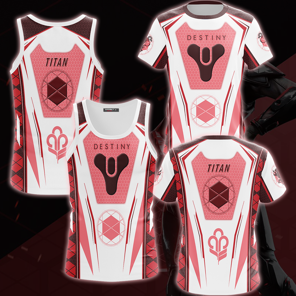 Destiny Titan Video Game All Over Printed T-shirt Tank Top Zip Hoodie Pullover Hoodie Hawaiian Shirt Beach Shorts Joggers