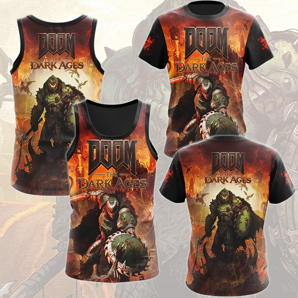 Doom: The Dark Ages Video Game All Over Printed T-shirt Tank Top Zip Hoodie Pullover Hoodie Hawaiian Shirt Beach Shorts Joggers