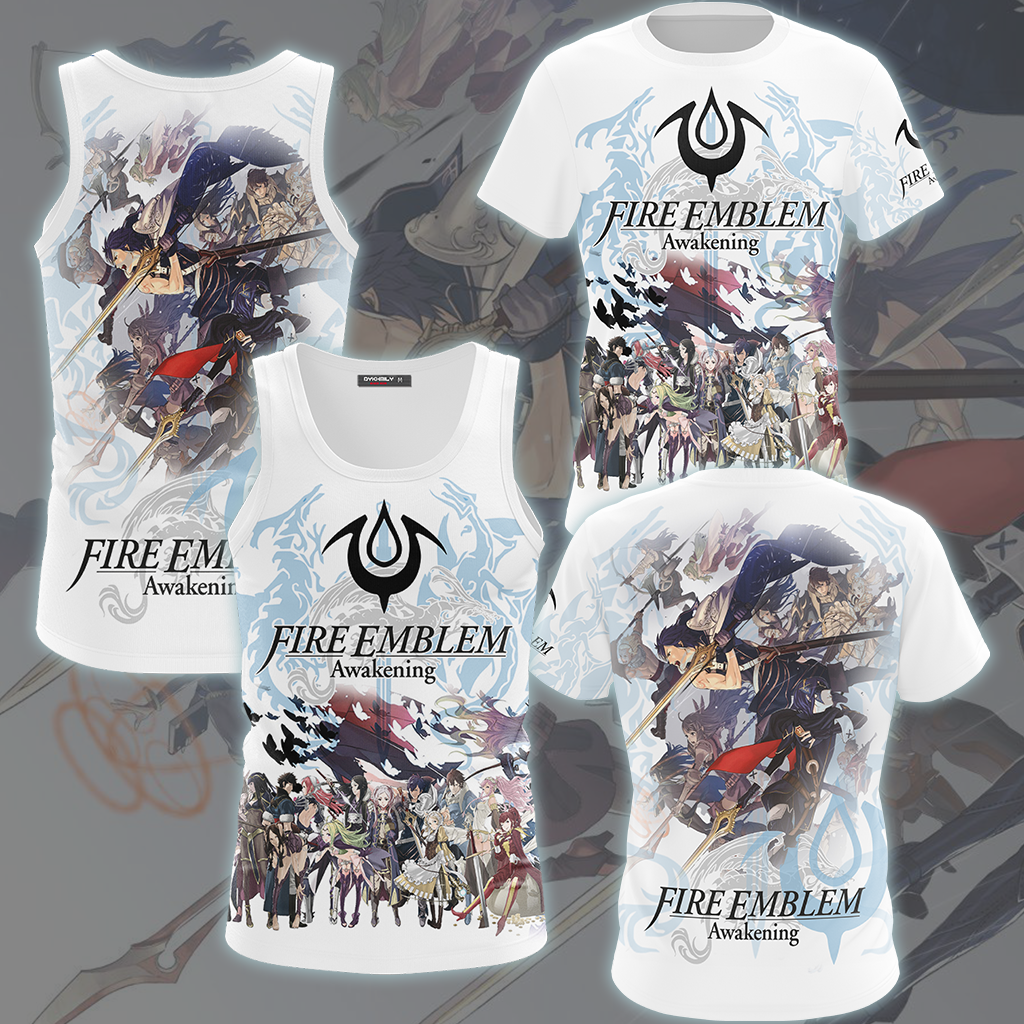 Fire Emblem Awakening Video Game All Over Printed T-shirt Tank Top Zip Hoodie Pullover Hoodie Hawaiian Shirt Beach Shorts Joggers