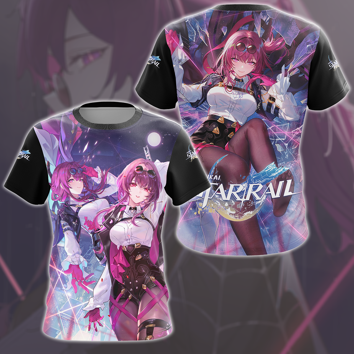 Honkai: Star Rail Kafka Video Game All Over Printed T-shirt Tank Top Zip Hoodie Pullover Hoodie Hawaiian Shirt Beach Shorts Joggers T-shirt S