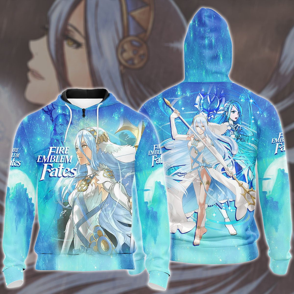 Fire Emblem Fates Video Game All Over Printed T-shirt Tank Top Zip Hoodie Pullover Hoodie Hawaiian Shirt Beach Shorts Joggers Zip Hoodie S