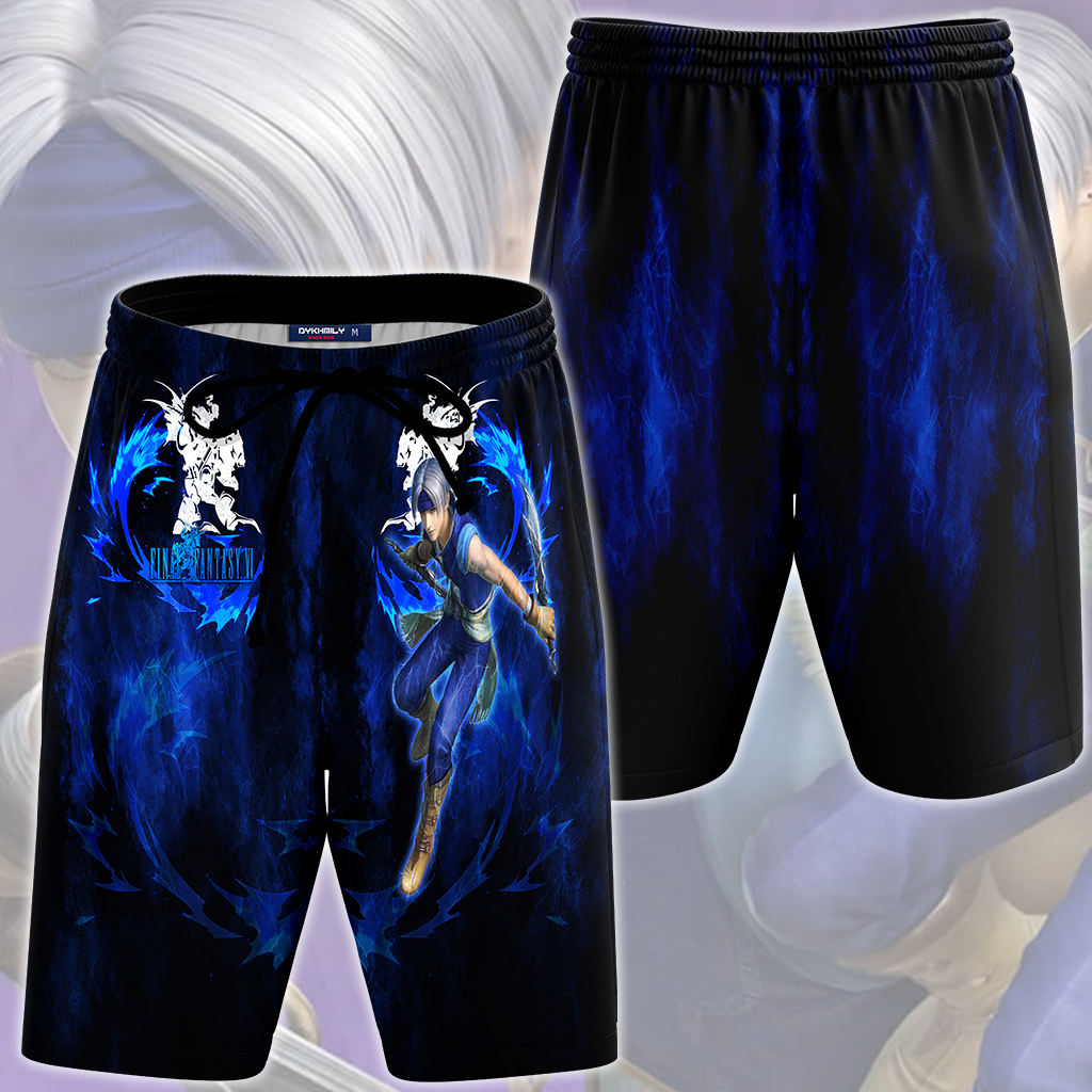 Final Fantasy VI Locke Cole Video Game All Over Printed T-shirt Tank Top Zip Hoodie Pullover Hoodie Hawaiian Shirt Beach Shorts Joggers Beach Shorts S