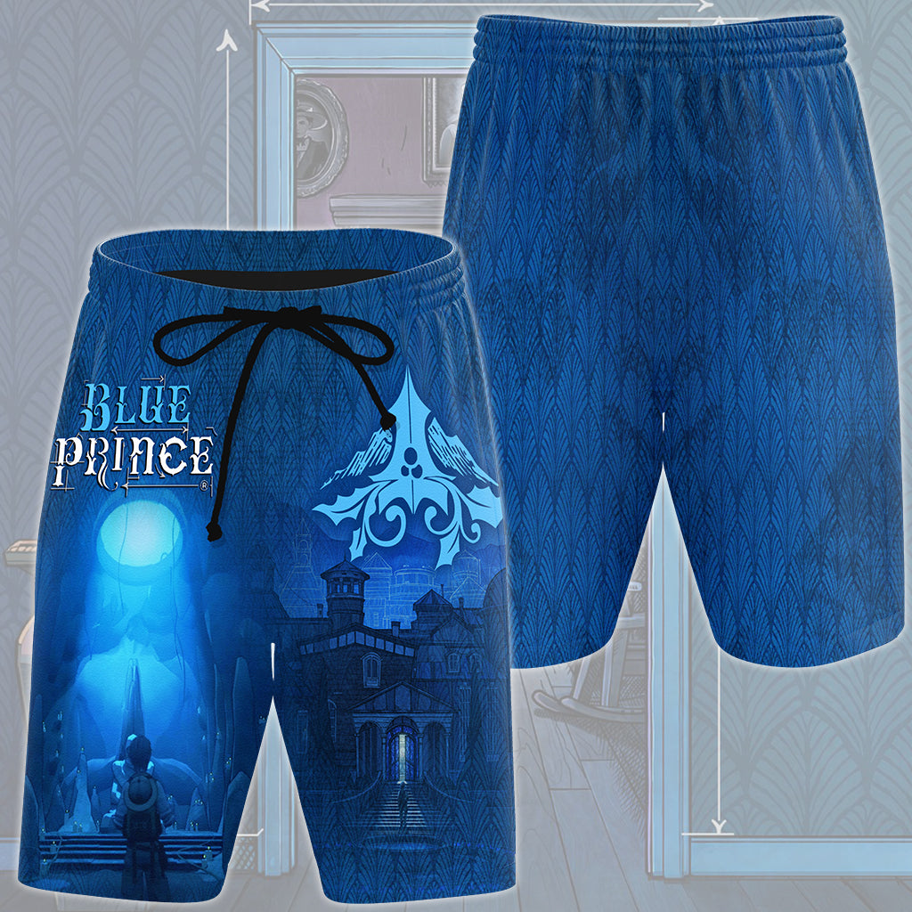 Blue Prince Video Game All Over Printed T-shirt Tank Top Zip Hoodie Pullover Hoodie Hawaiian Shirt Beach Shorts Joggers Beach Shorts S