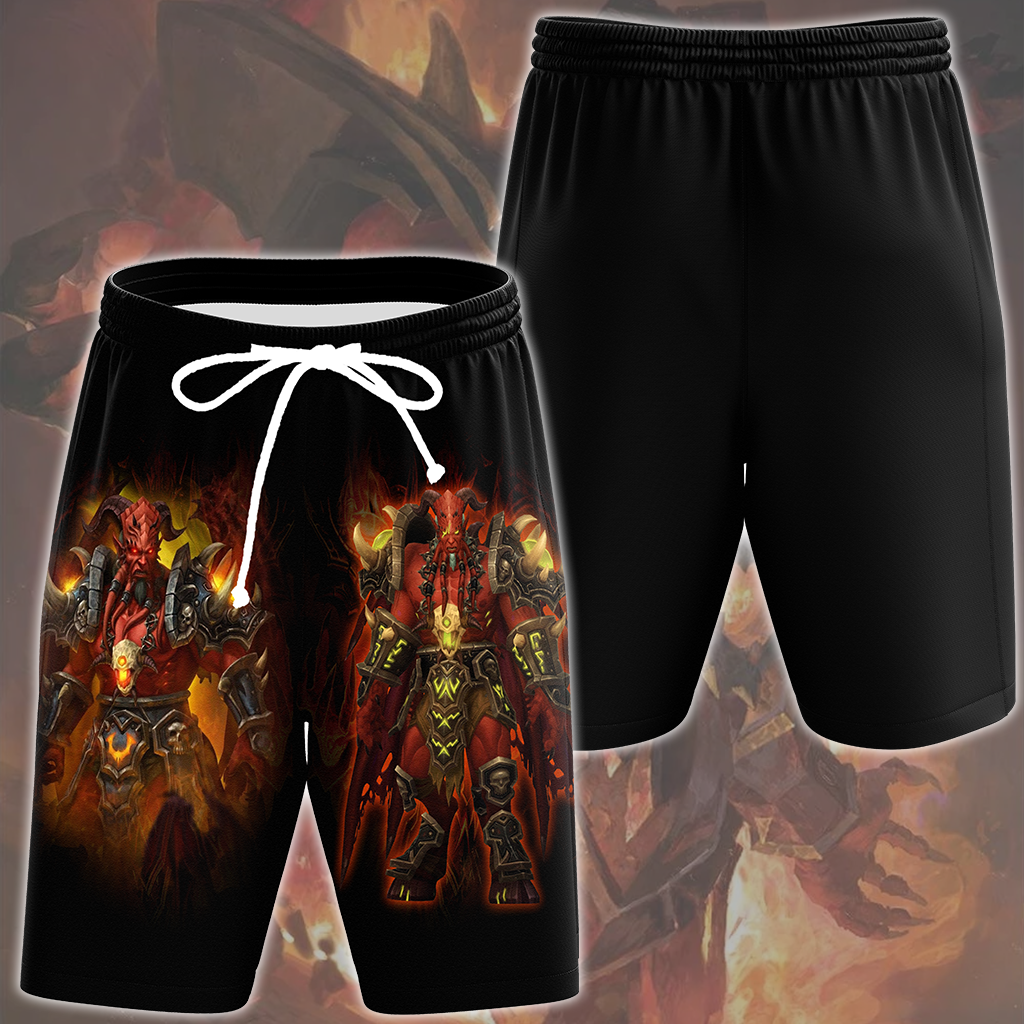 World Of Warcraft Kil'jaeden Video Game All Over Printed T-shirt Tank Top Zip Hoodie Pullover Hoodie Hawaiian Shirt Beach Shorts Joggers Beach Shorts S
