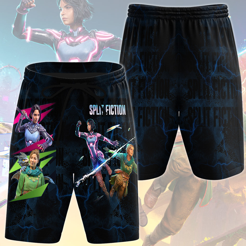 Split Fiction Video Game All Over Printed T-shirt Tank Top Zip Hoodie Pullover Hoodie Hawaiian Shirt Beach Shorts Joggers Beach Shorts S