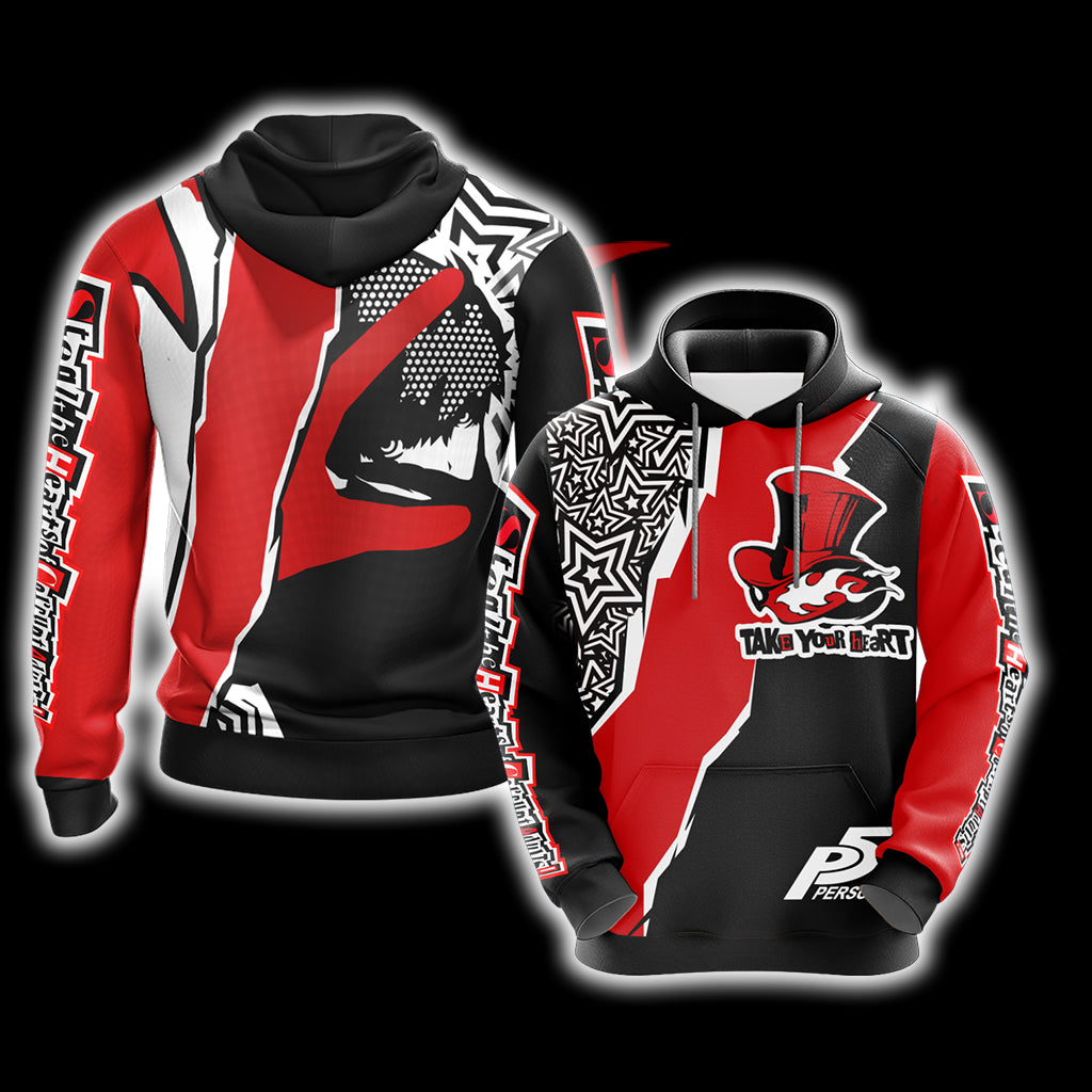 Persona 5 New Look Unisex 3D T-shirt Hoodie Hoodie S