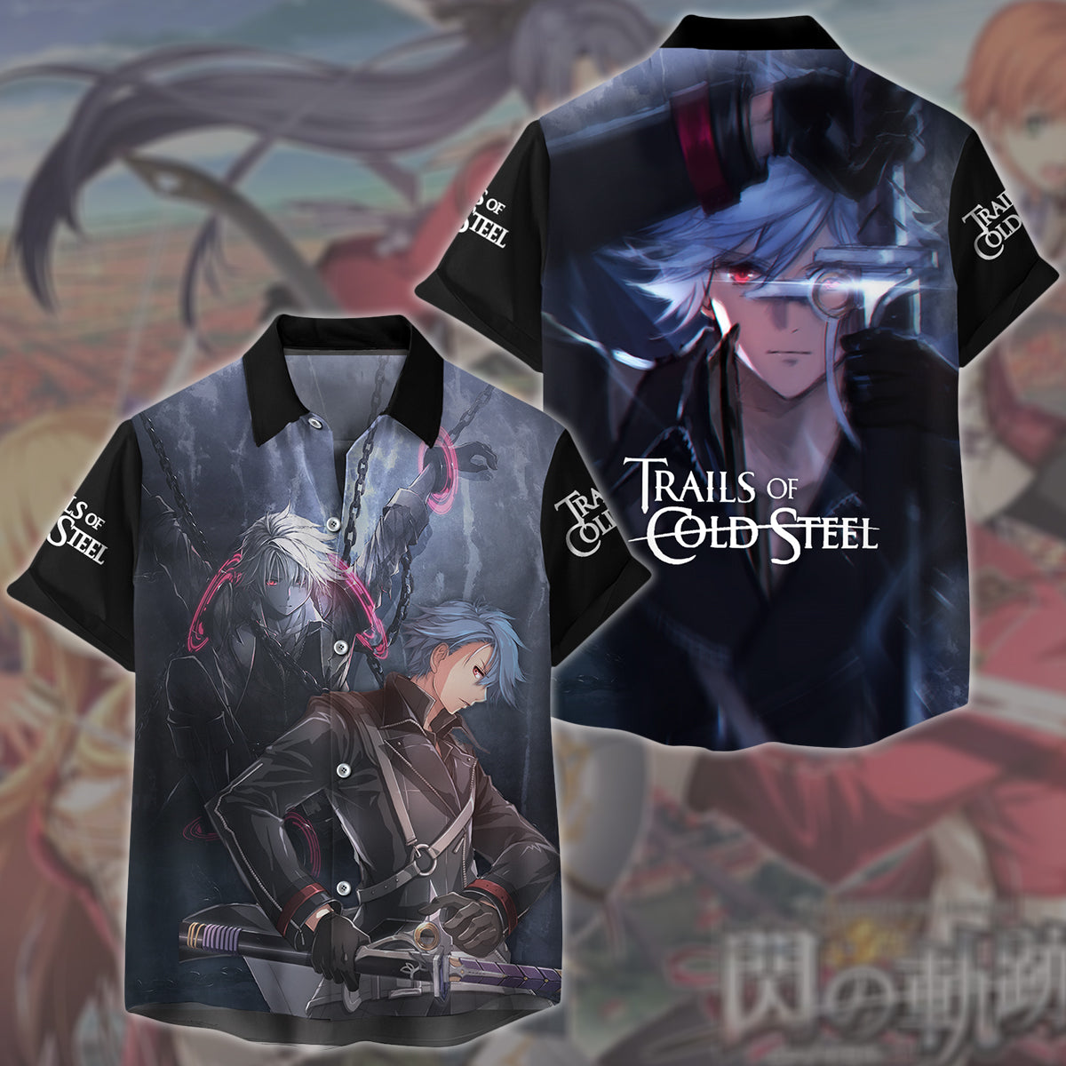 The Legend of Heroes: Trails of Cold Steel Video Game All Over Printed T-shirt Tank Top Zip Hoodie Pullover Hoodie Hawaiian Shirt Beach Shorts Joggers Hawaiian Shirt S