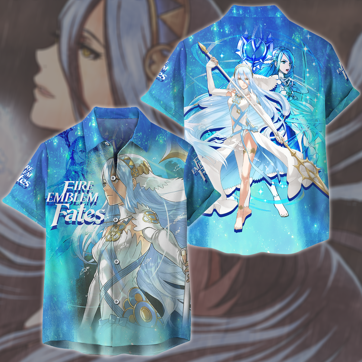Fire Emblem Fates Video Game All Over Printed T-shirt Tank Top Zip Hoodie Pullover Hoodie Hawaiian Shirt Beach Shorts Joggers Hawaiian Shirt S