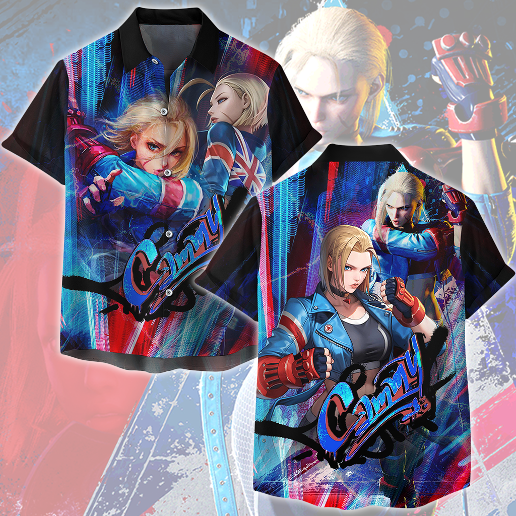 Street Fighter 6 Cammy Video Game All Over Printed T-shirt Tank Top Zip Hoodie Pullover Hoodie Hawaiian Shirt Beach Shorts Joggers Hawaiian Shirt S