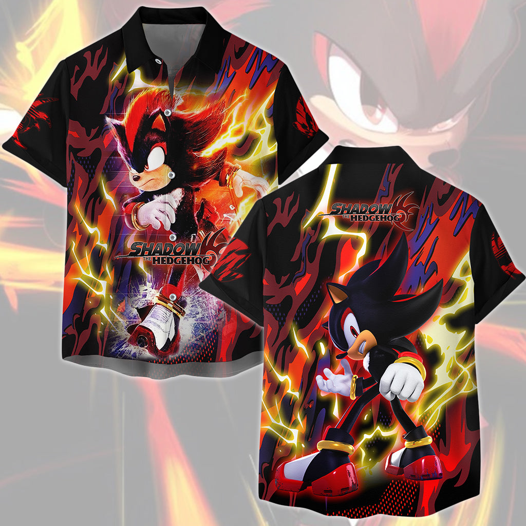 Shadow the Hedgehog (Sonic X) Video Game All Over Printed T-shirt Tank Top Zip Hoodie Pullover Hoodie Hawaiian Shirt Beach Shorts Joggers Hawaiian Shirt S