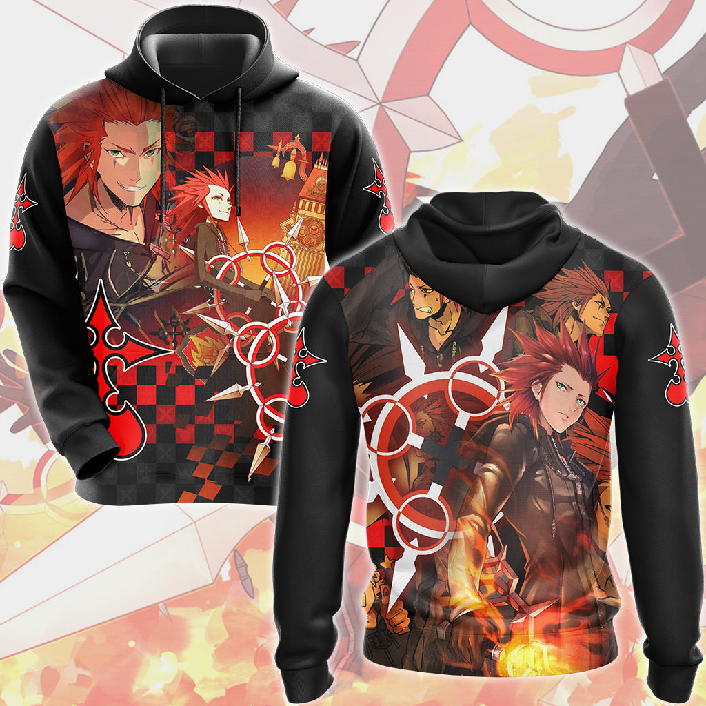 Kingdom Hearts Axel Video Game All Over Printed T-shirt Tank Top Zip Hoodie Pullover Hoodie Hawaiian Shirt Beach Shorts Joggers Hoodie S