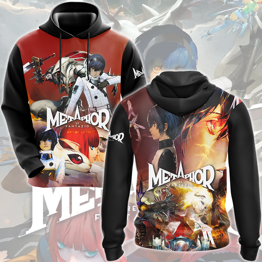 Metaphor: ReFantazio Video Game All Over Printed T-shirt Tank Top Zip Hoodie Pullover Hoodie Hawaiian Shirt Beach Shorts Joggers Hoodie S