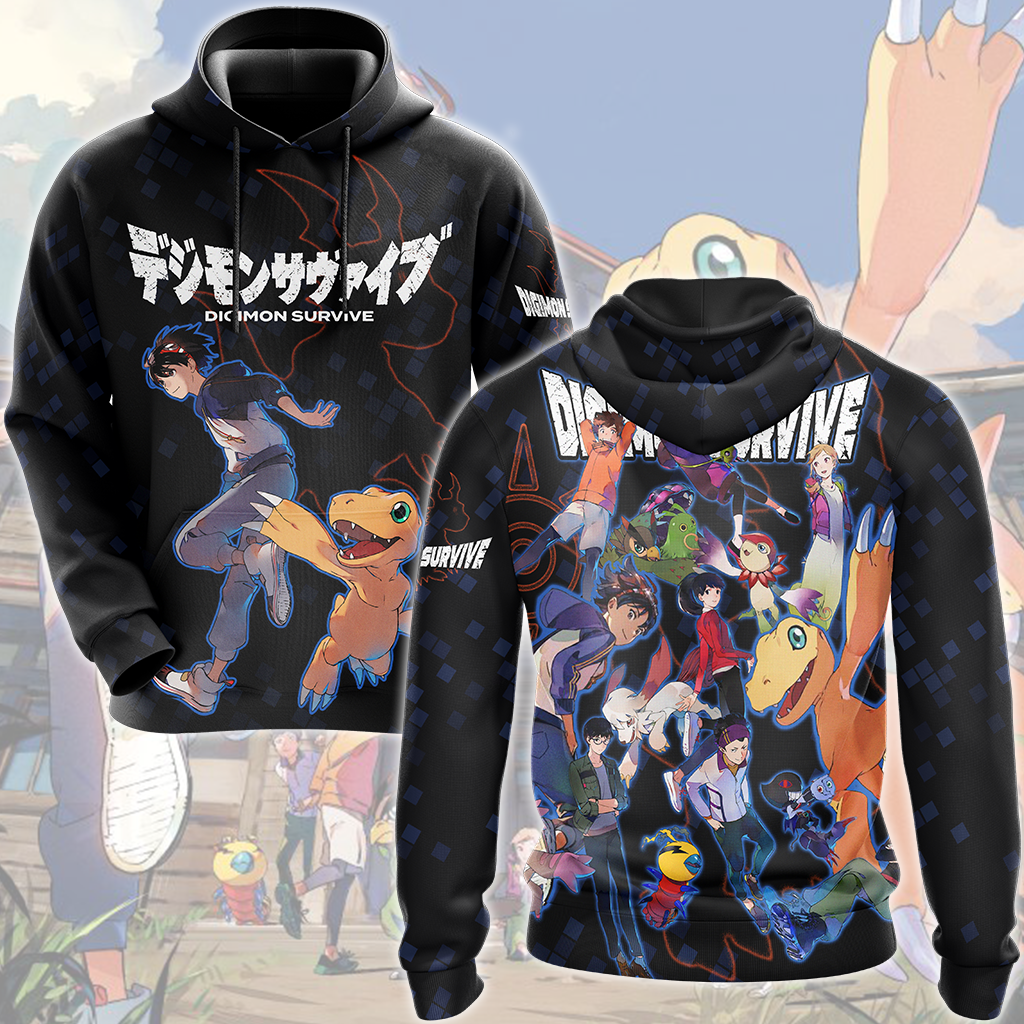 Digimon: Survive Video Game All Over Printed T-shirt Tank Top Zip Hoodie Pullover Hoodie Hawaiian Shirt Beach Shorts Joggers Hoodie S