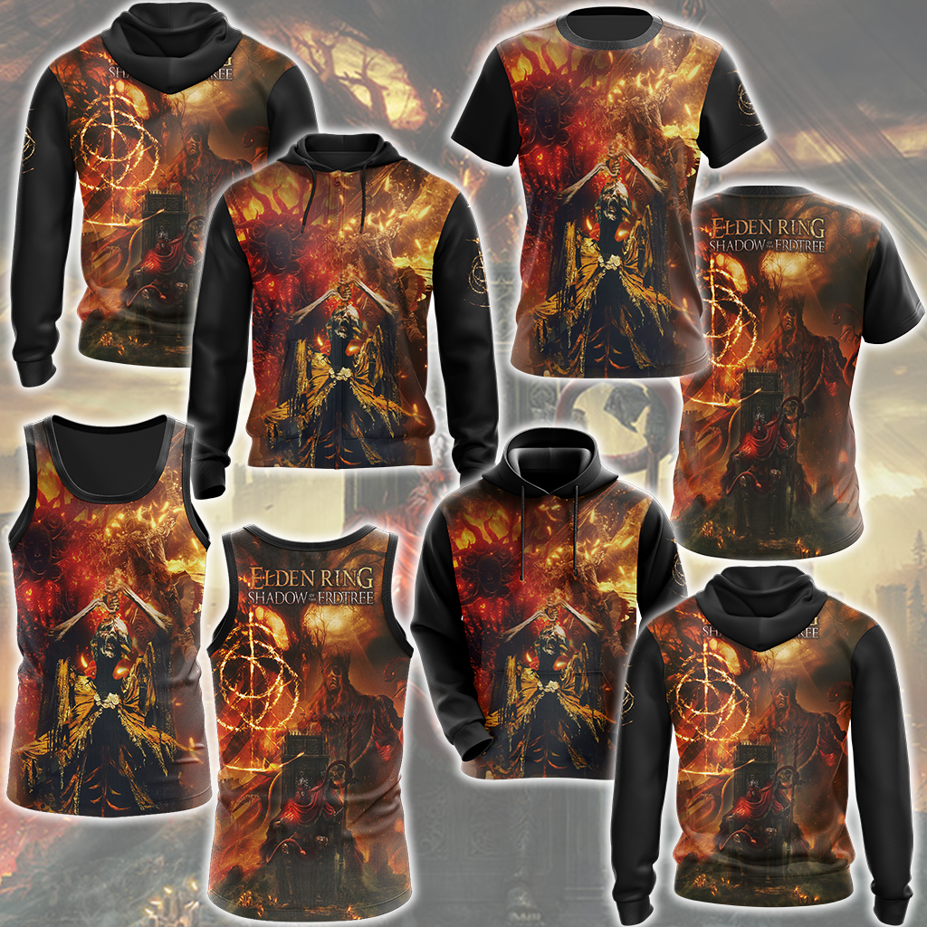 Elden Ring Shadow of the Erdtree Video Game All Over Printed T-shirt Tank Top Zip Hoodie Pullover Hoodie Hawaiian Shirt Beach Shorts Joggers