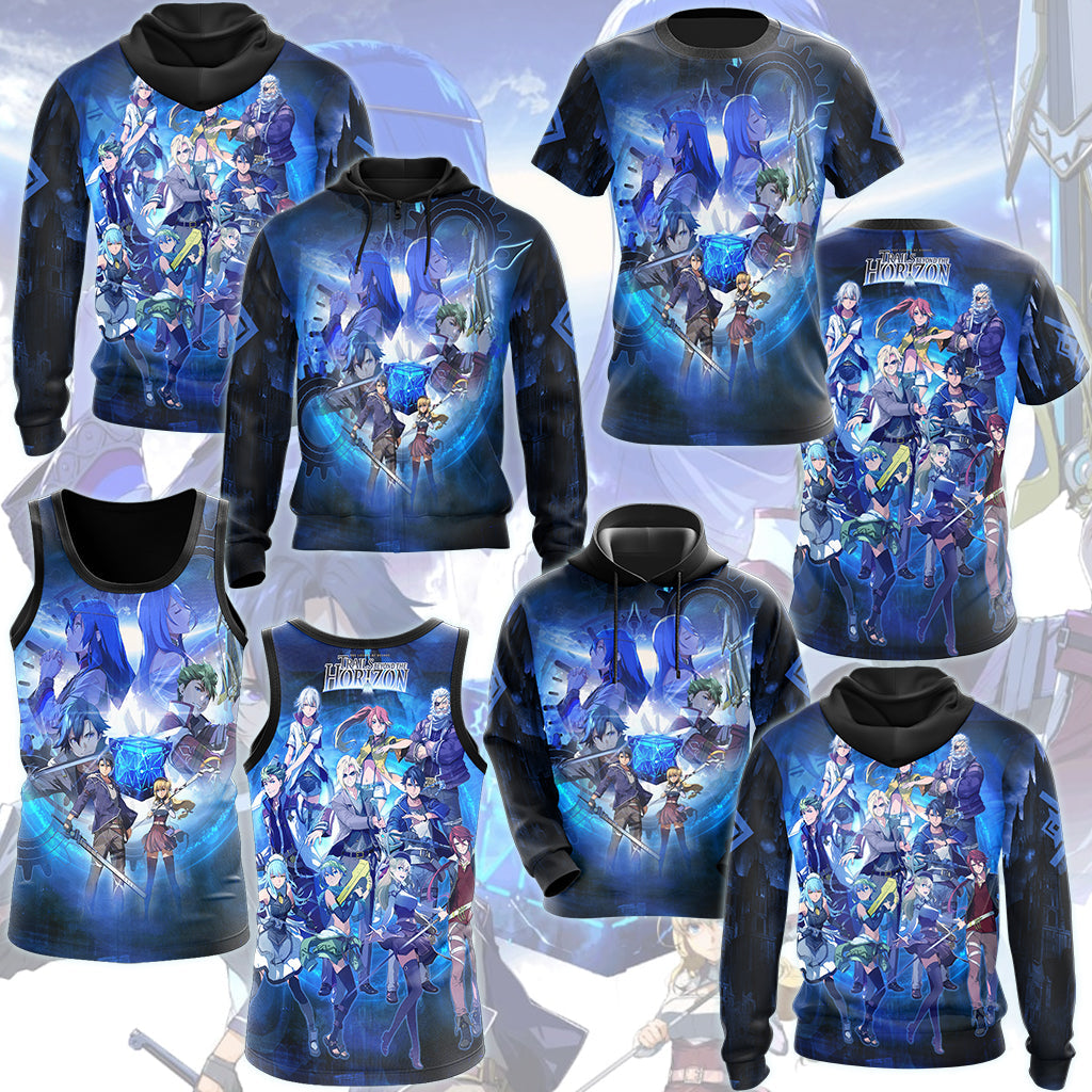 The Legend of Heroes: Trails Beyond the Horizon Video Game All Over Printed T-shirt Tank Top Zip Hoodie Pullover Hoodie Hawaiian Shirt Beach Shorts Joggers