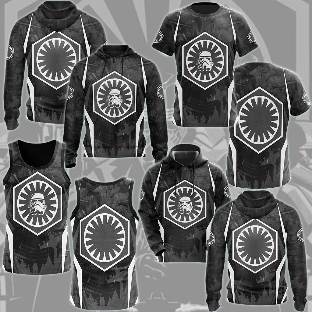 Star Wars First Order Video Game All Over Printed T-shirt Tank Top Zip Hoodie Pullover Hoodie Hawaiian Shirt Beach Shorts Joggers
