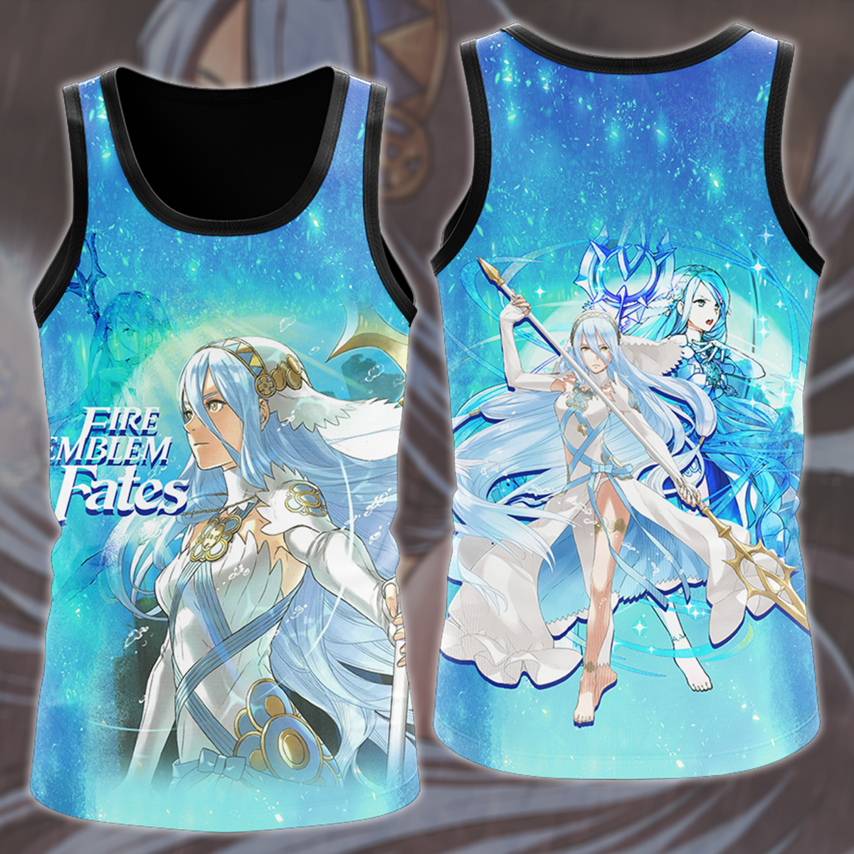 Fire Emblem Fates Video Game All Over Printed T-shirt Tank Top Zip Hoodie Pullover Hoodie Hawaiian Shirt Beach Shorts Joggers Tank Top S