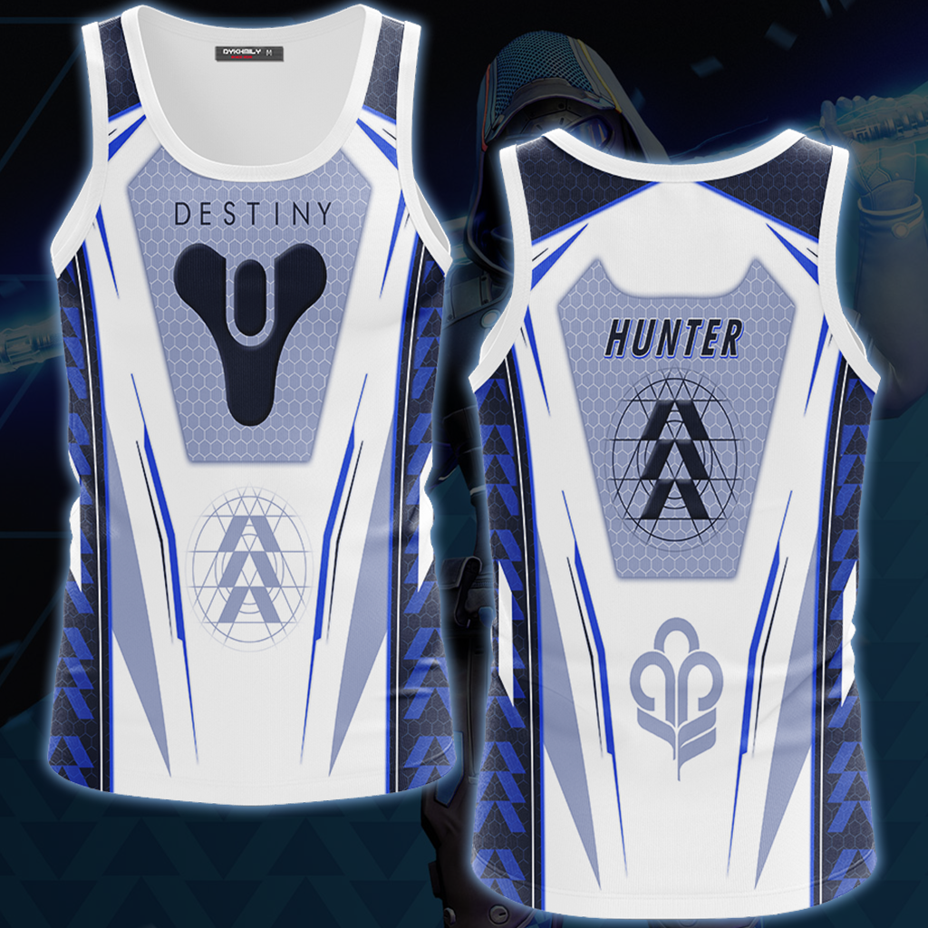 Destiny Hunter Video Game All Over Printed T-shirt Tank Top Zip Hoodie Pullover Hoodie Hawaiian Shirt Beach Shorts Joggers Tank Top S