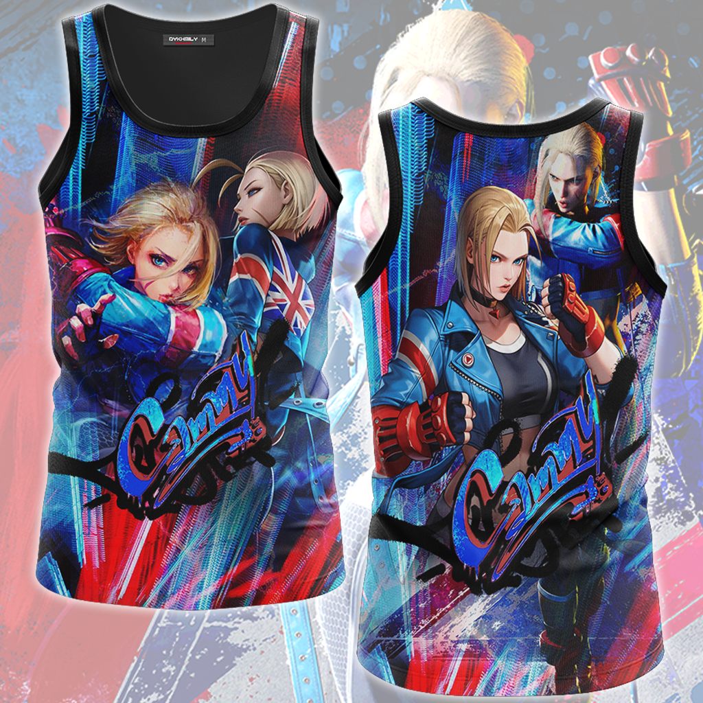 Street Fighter 6 Cammy Video Game All Over Printed T-shirt Tank Top Zip Hoodie Pullover Hoodie Hawaiian Shirt Beach Shorts Joggers Tank Top S