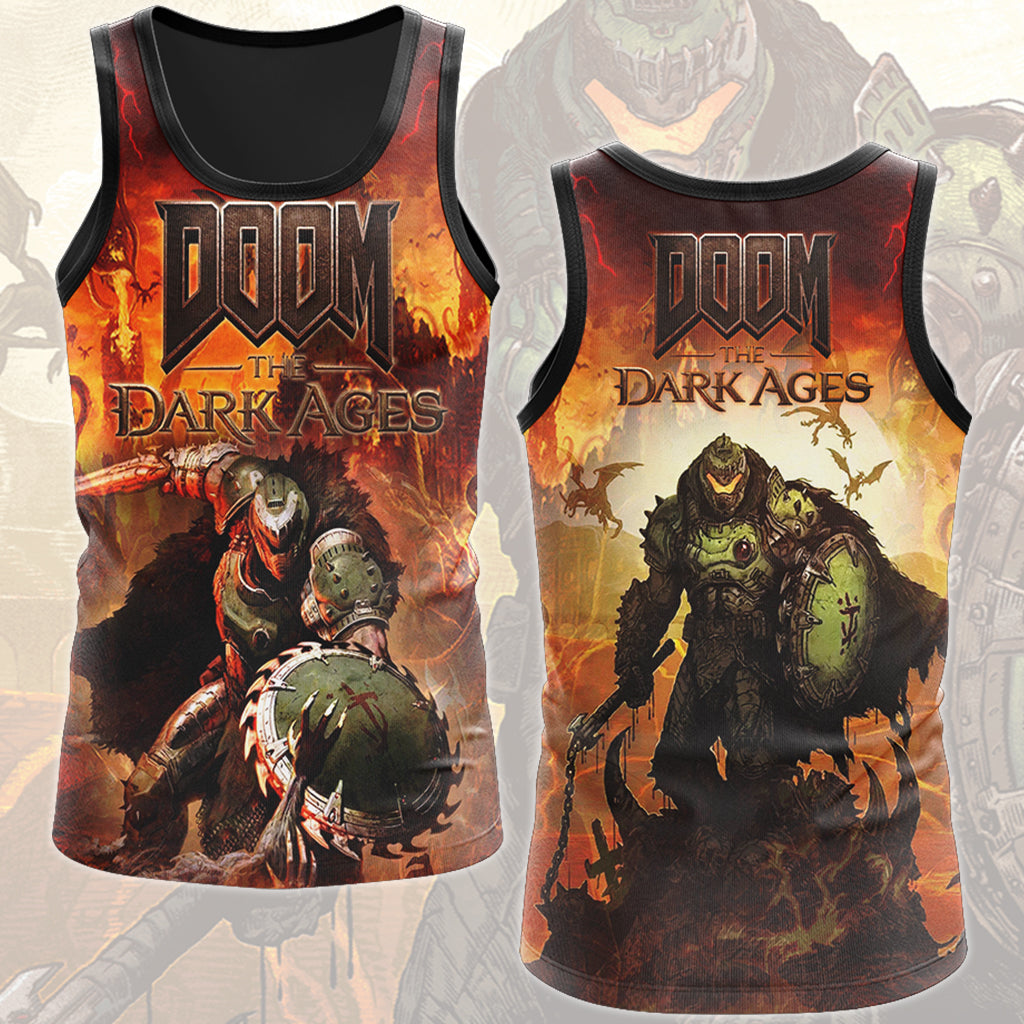 Doom: The Dark Ages Video Game All Over Printed T-shirt Tank Top Zip Hoodie Pullover Hoodie Hawaiian Shirt Beach Shorts Joggers Tank Top S