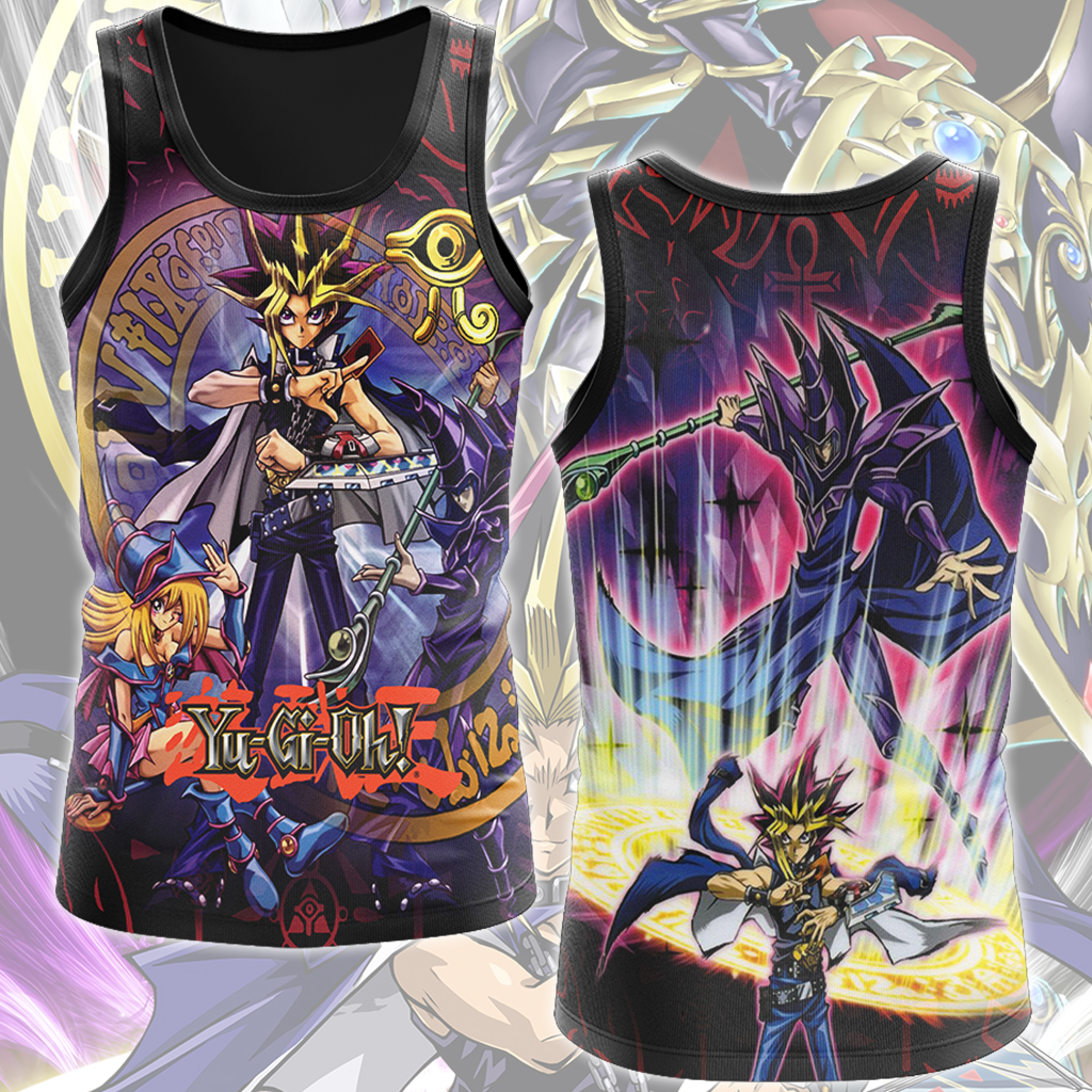Yu-Gi-Oh! Dark Magician Video Game All Over Printed T-shirt Tank Top Zip Hoodie Pullover Hoodie Hawaiian Shirt Beach Shorts Joggers Tank Top S