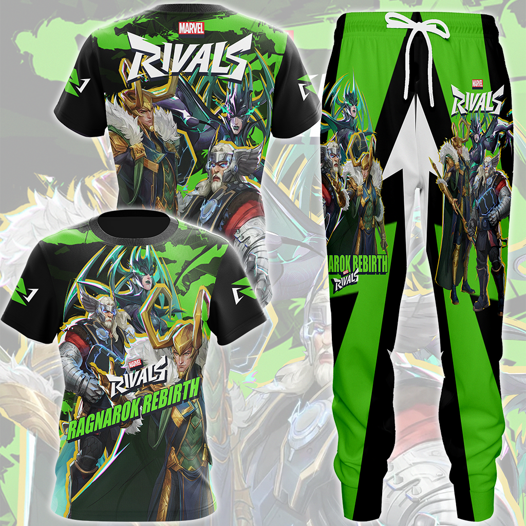 Marvel Rivals - Ragnarok Rebirth Video Game All Over Printed T-shirt Tank Top Zip Hoodie Pullover Hoodie Hawaiian Shirt Beach Shorts Joggers