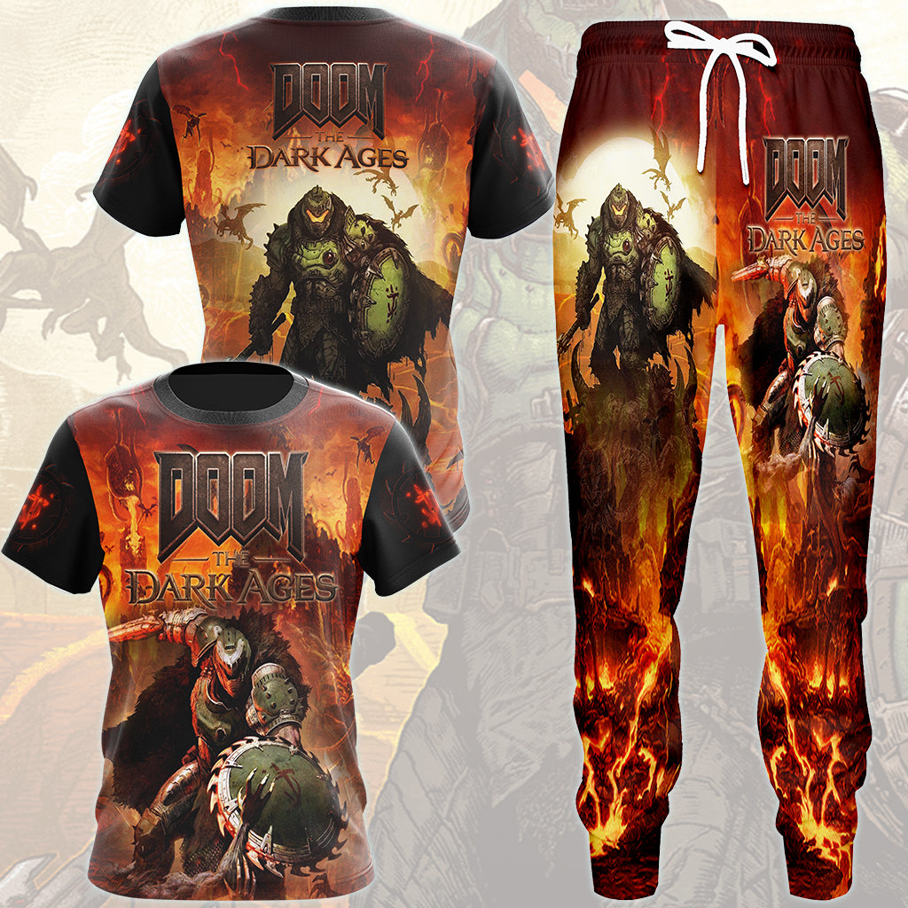 Doom: The Dark Ages Video Game All Over Printed T-shirt Tank Top Zip Hoodie Pullover Hoodie Hawaiian Shirt Beach Shorts Joggers