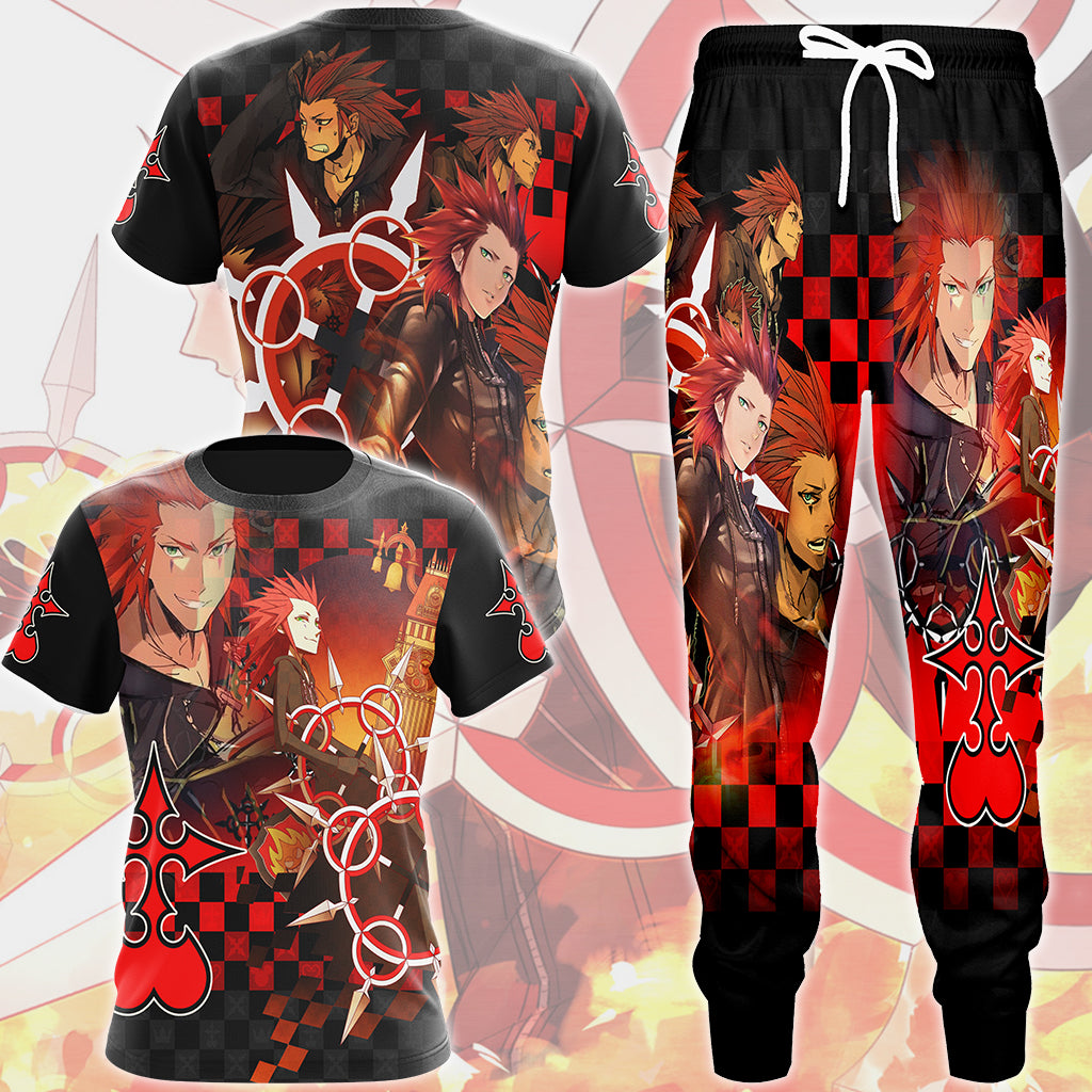 Kingdom Hearts Axel Video Game All Over Printed T-shirt Tank Top Zip Hoodie Pullover Hoodie Hawaiian Shirt Beach Shorts Joggers