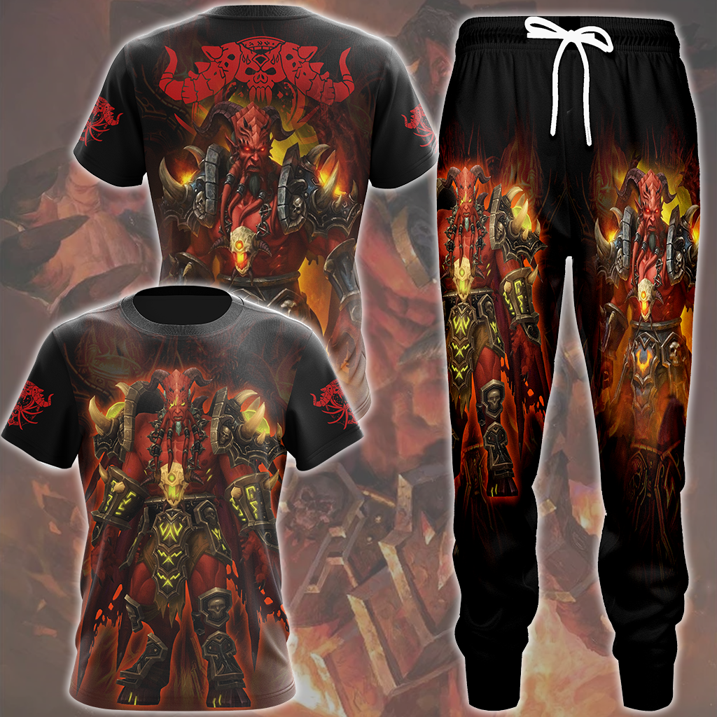 World Of Warcraft Kil'jaeden Video Game All Over Printed T-shirt Tank Top Zip Hoodie Pullover Hoodie Hawaiian Shirt Beach Shorts Joggers