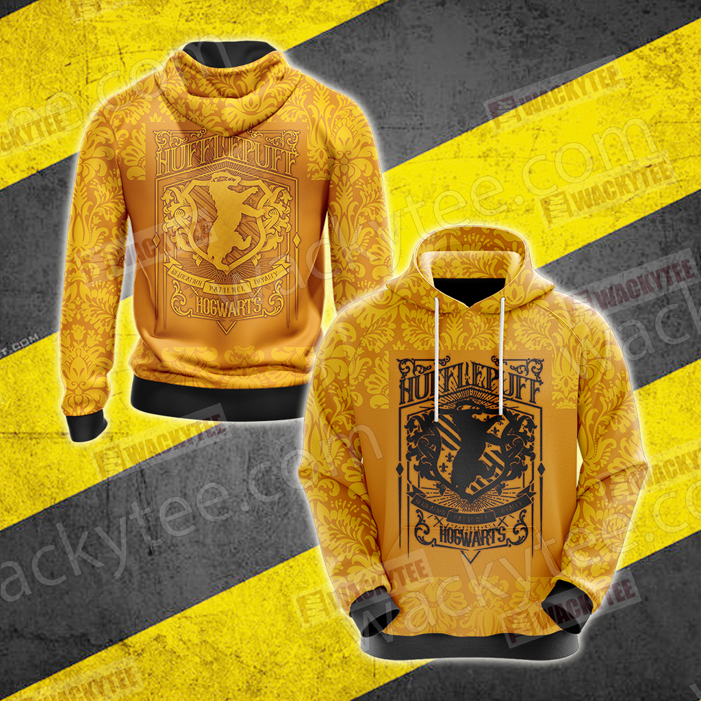 Hufflepuff - Hard Workers Harry Potter New Style Unisex 3D T-shirt Hoodie S
