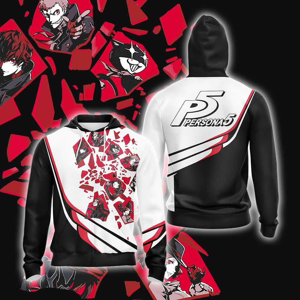 Persona 5 New Look Unisex 3D T-shirt Hoodie Zip Hoodie S