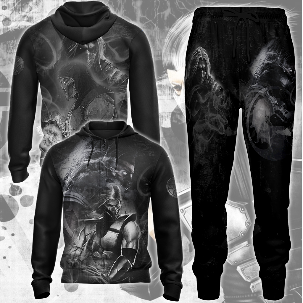 Mortal Kombat Smoke Video Game All Over Printed T-shirt Tank Top Zip Hoodie Pullover Hoodie Hawaiian Shirt Beach Shorts Joggers