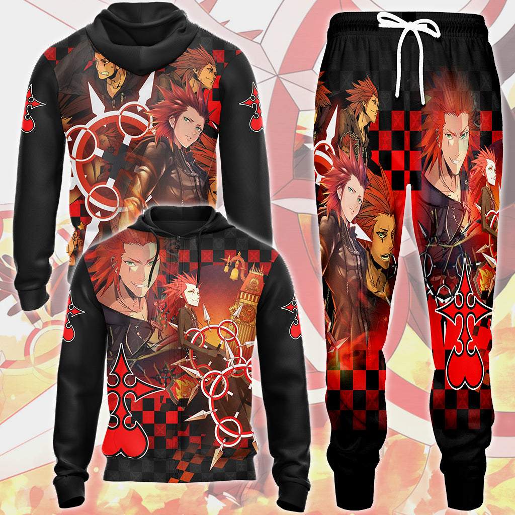 Kingdom Hearts Axel Video Game All Over Printed T-shirt Tank Top Zip Hoodie Pullover Hoodie Hawaiian Shirt Beach Shorts Joggers