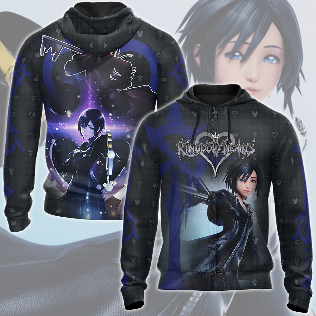 Kingdom Hearts Xion Video Game All Over Printed T-shirt Tank Top Zip Hoodie Pullover Hoodie Hawaiian Shirt Beach Shorts Joggers Zip Hoodie S
