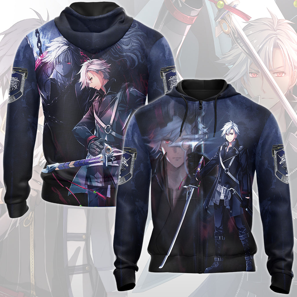 The Legend of Heroes: Trails of Cold Steel IV Rean Schwarzer Video Game All Over Printed T-shirt Tank Top Zip Hoodie Pullover Hoodie Hawaiian Shirt Beach Shorts Joggers Zip Hoodie S
