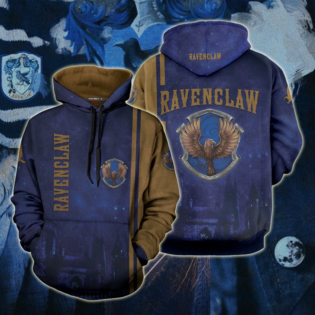 The Hogwarts Castle Ravenclaw Harry Potter Unisex 3D T-shirt Hoodie S