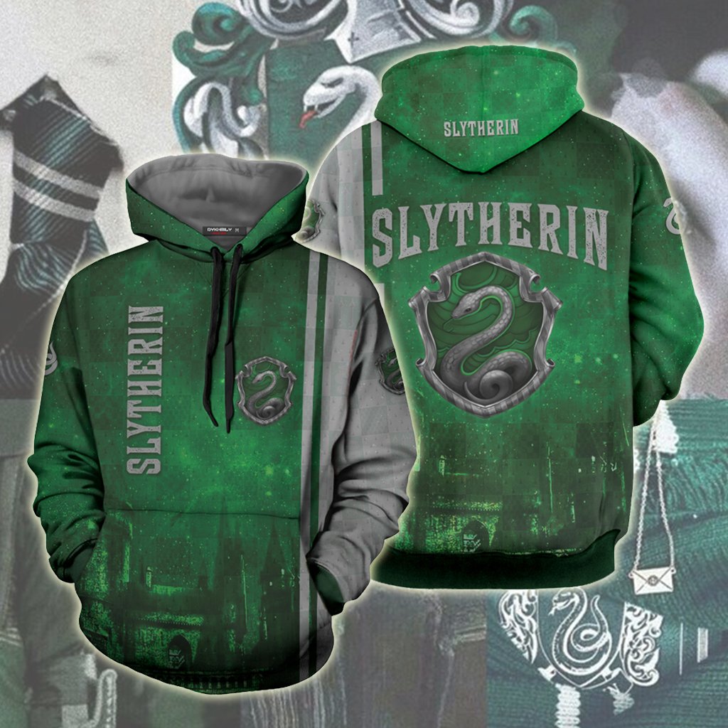 The Hogwarts Castle Slytherin Harry Potter Unisex 3D T-shirt Hoodie S