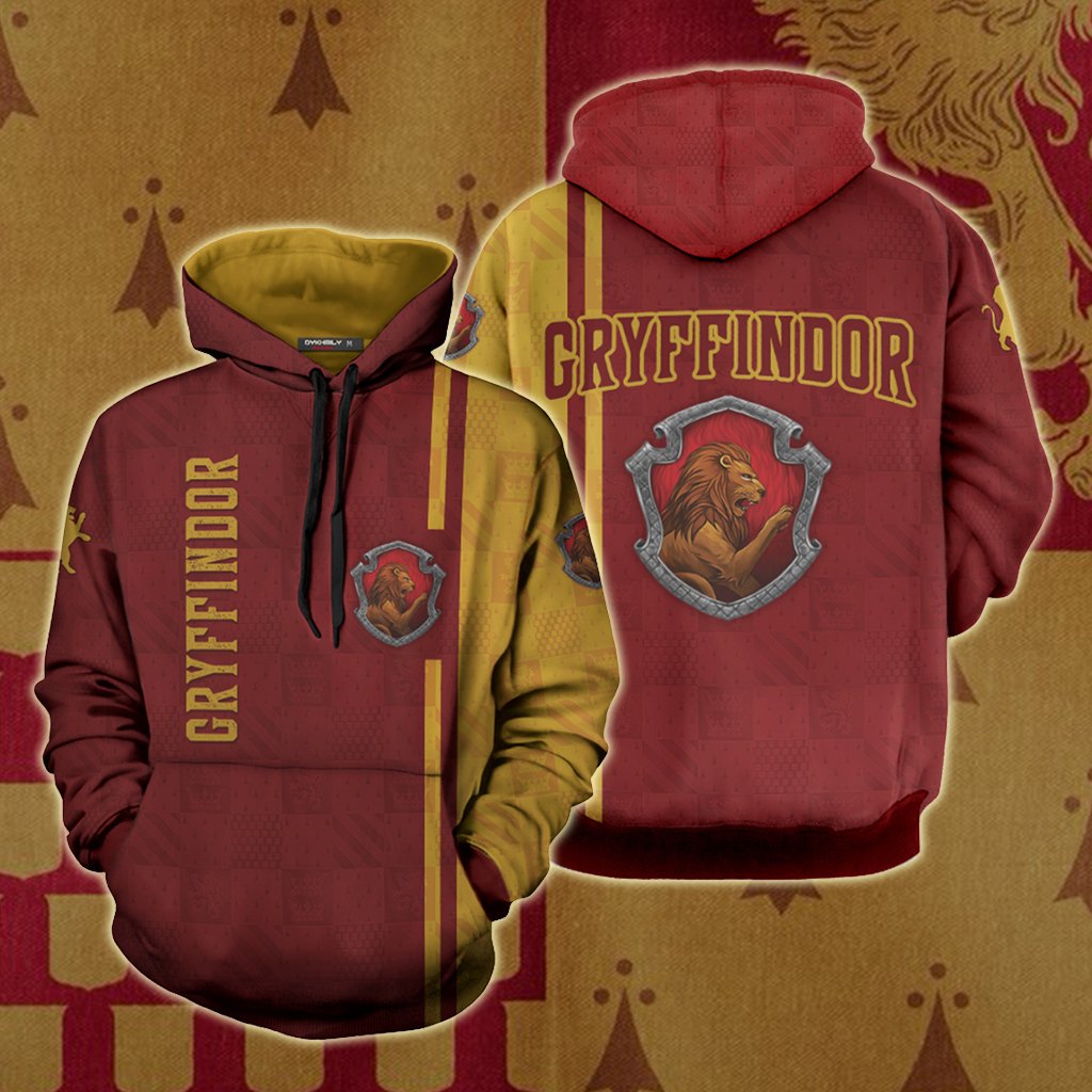 Proud To Be A Gryffindor Harry Potter Unisex 3D T-shirt Hoodie S