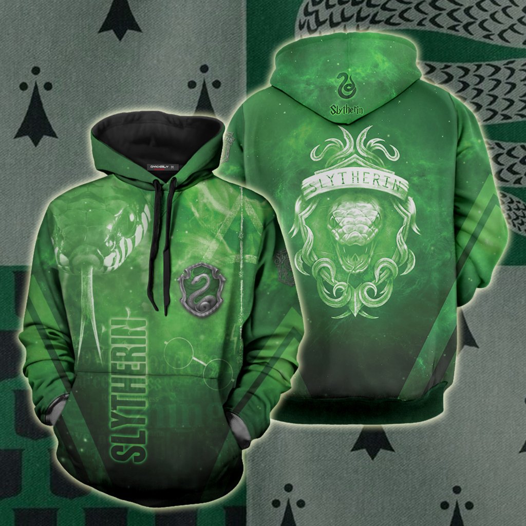 Slytherin Harry Potter New Look Unisex 3D T-shirt Hoodie S