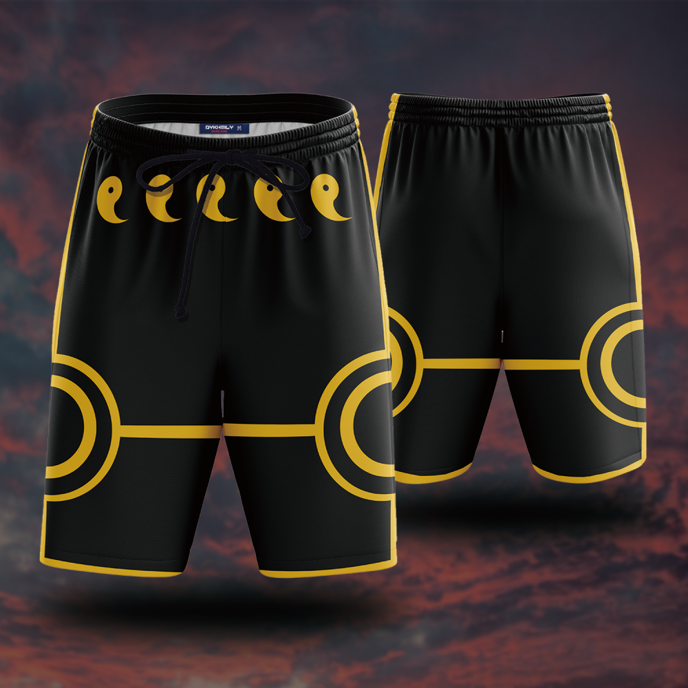 Naruto Six Paths Sage Mode (Black) Beach Short S