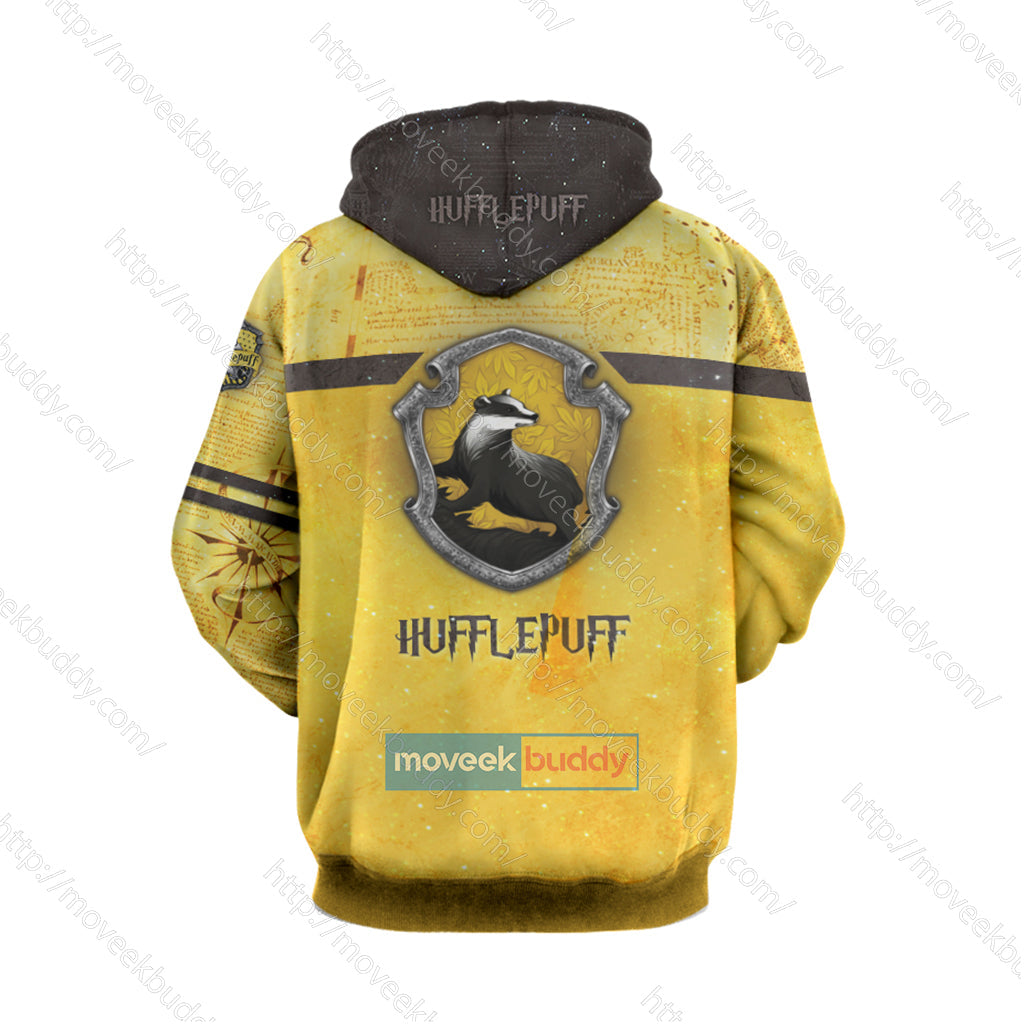 Hufflepuff House Harry Potter New Unisex 3D T-shirt
