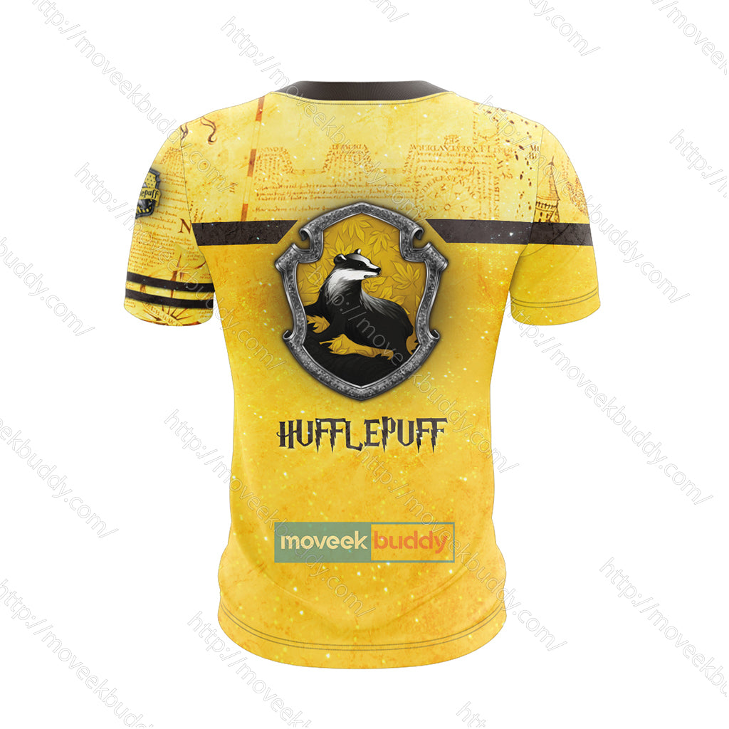 Hufflepuff House Harry Potter New Unisex 3D T-shirt