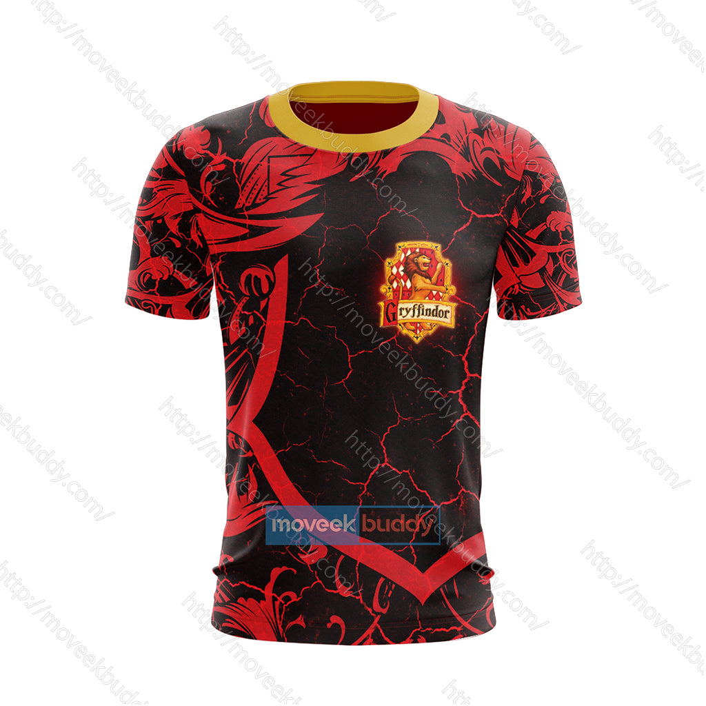 Hogwarts Brave Like A Gryffindor Harry Potter New Unisex 3D T-shirt